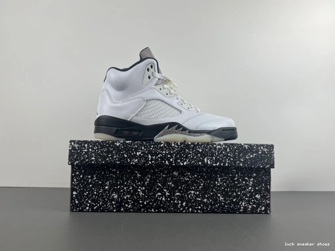 Reps LUCY 5 AIR DD0587-110 'WHITE JORDAN RETRO BLACK' 0807